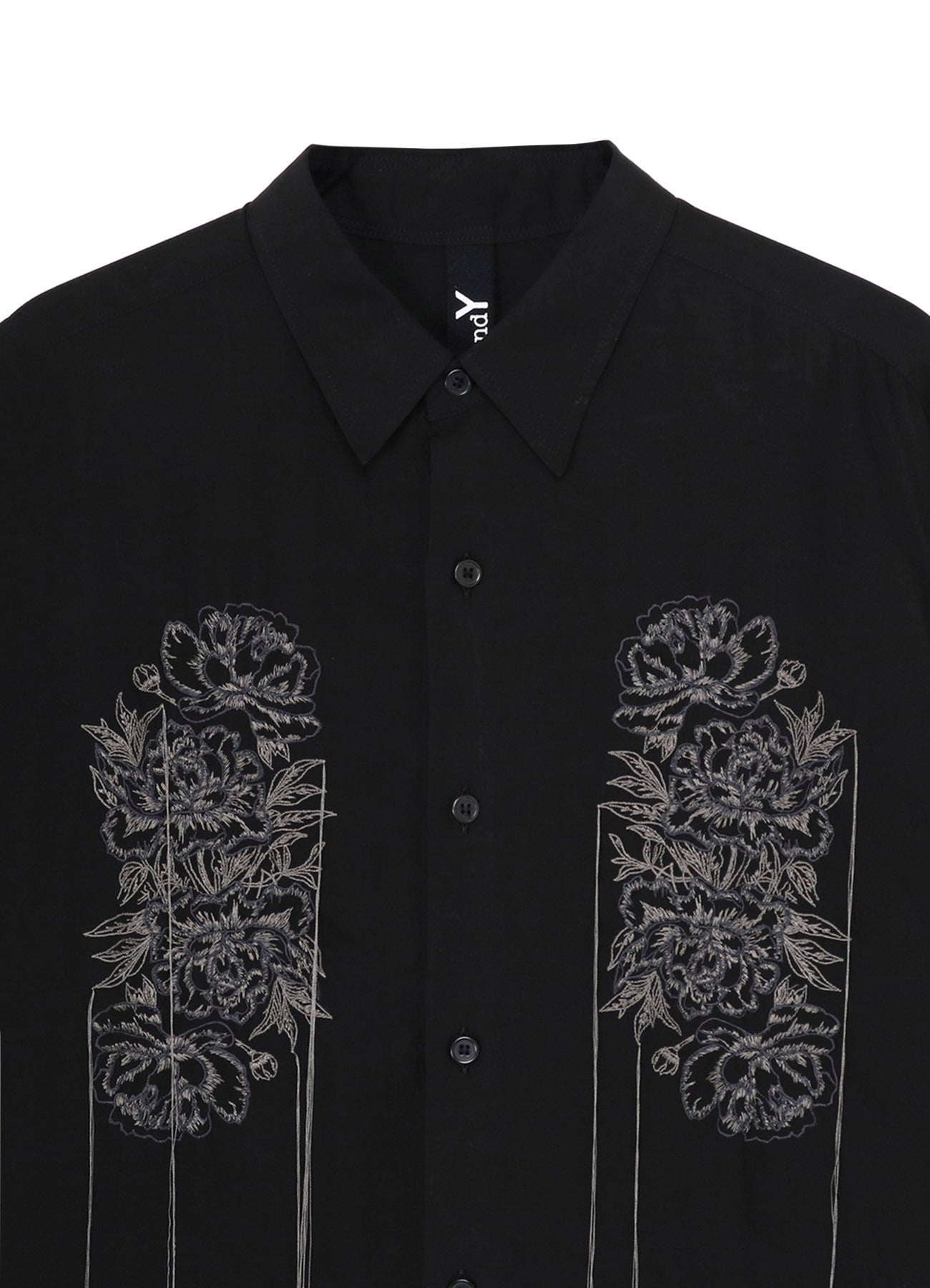 FLOWER STITCH  BACK SIDE TUCK SHIRT