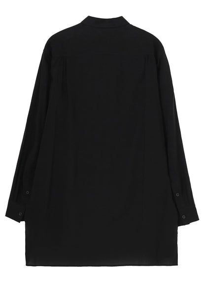 FLOWER STITCH  SIDE GATHER SHIRT