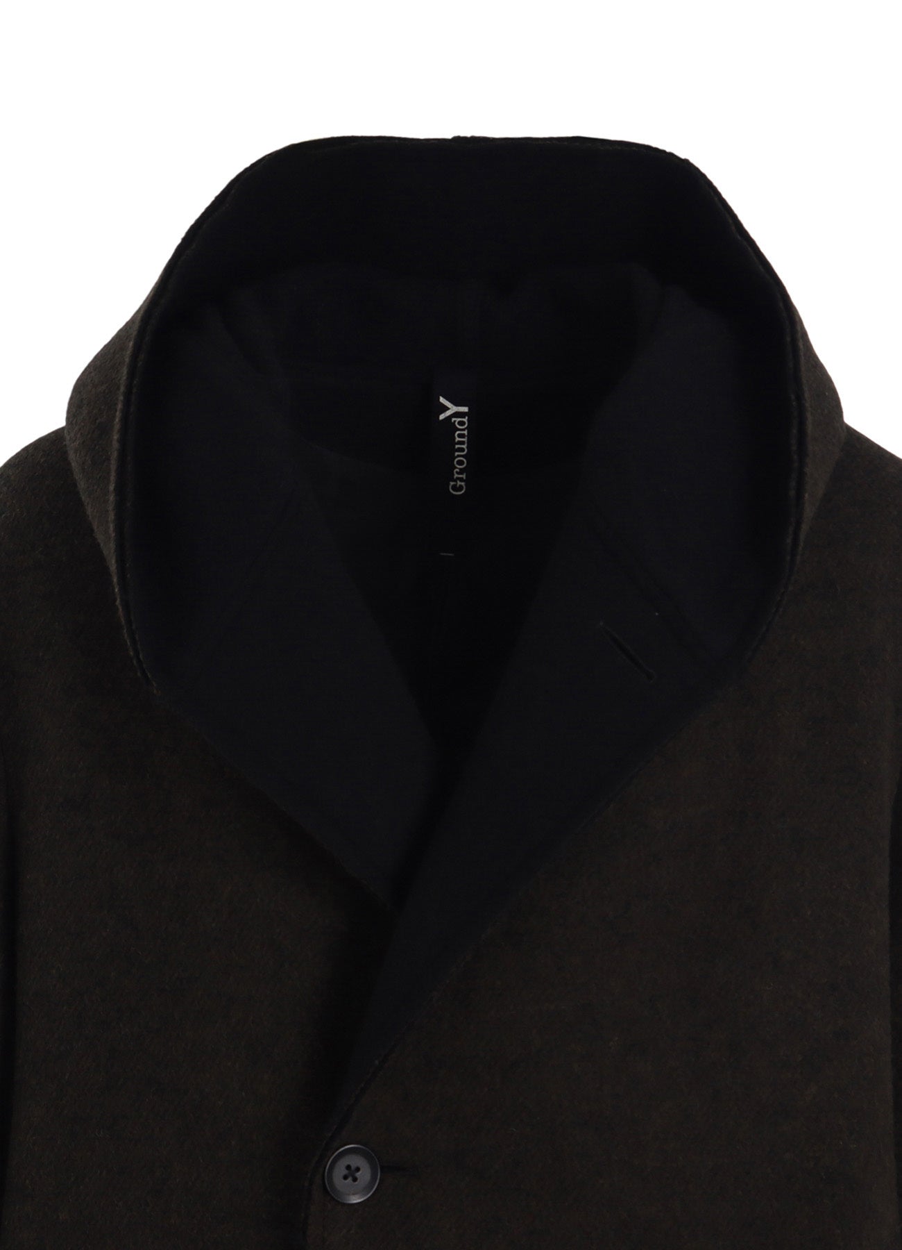 DOUBLE WEAVE MELTON UNRRIMMED HOODED COAT