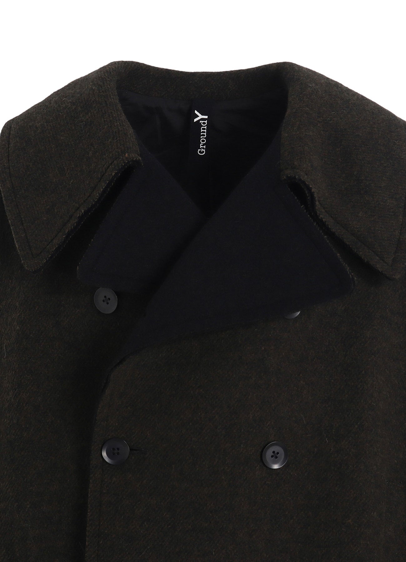 DOUBLE WEAVE MELTON SHORT LENGTH BIG SLEEVE DOUBLE COAT