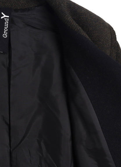 DOUBLE WEAVE MELTON SHORT LENGTH BIG SLEEVE DOUBLE COAT