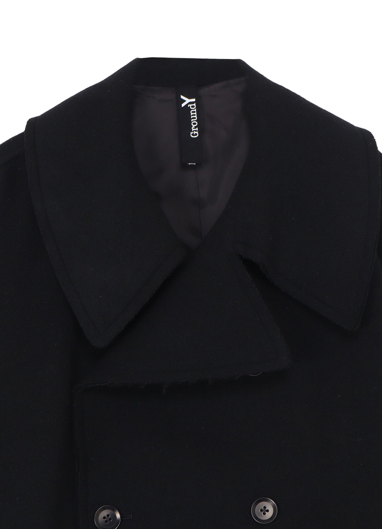 DOUBLE WEAVE MELTON SHORT LENGTH BIG SLEEVE DOUBLE COAT