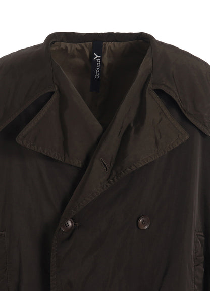 PRODUCT DYED NYLON TEILL+POLYESTER TAFTA SHORT LENGTH BIG SLEEVE DOUBLE COAT