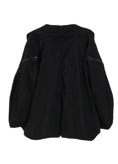 PRODUCT DYED NYLON TEILL+POLYESTER TAFTA SHORT LENGTH BIG SLEEVE DOUBLE COAT