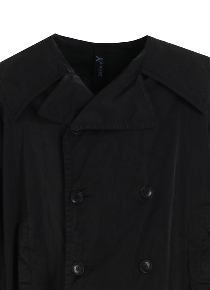 PRODUCT DYED NYLON TEILL+POLYESTER TAFTA SHORT LENGTH BIG SLEEVE DOUBLE COAT