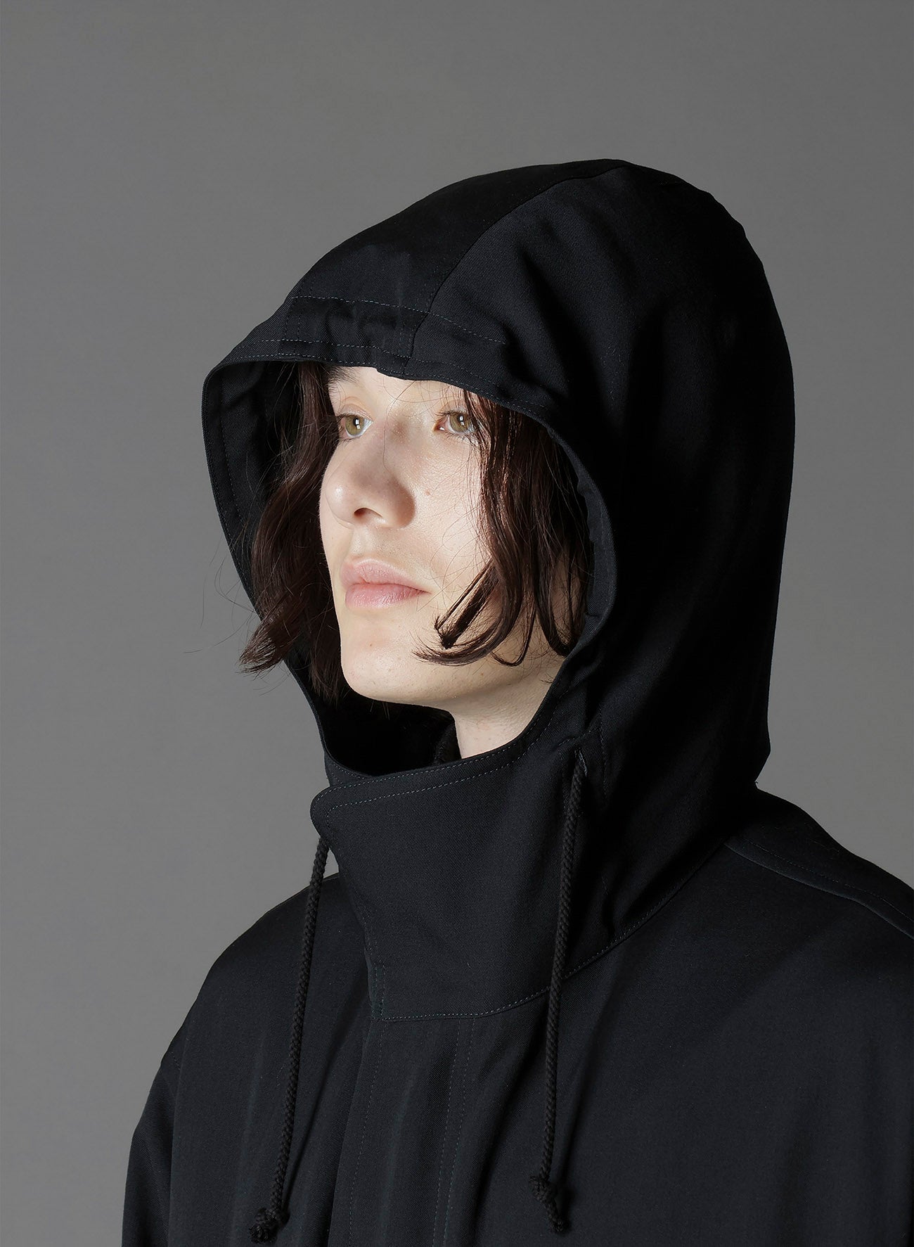 W/GABARDINE HOODED MODS COAT
