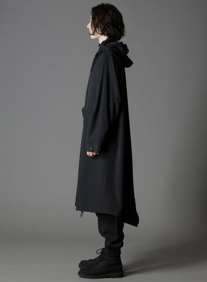 W/GABARDINE HOODED MODS COAT