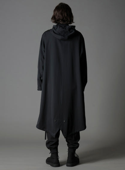 W/GABARDINE HOODED MODS COAT