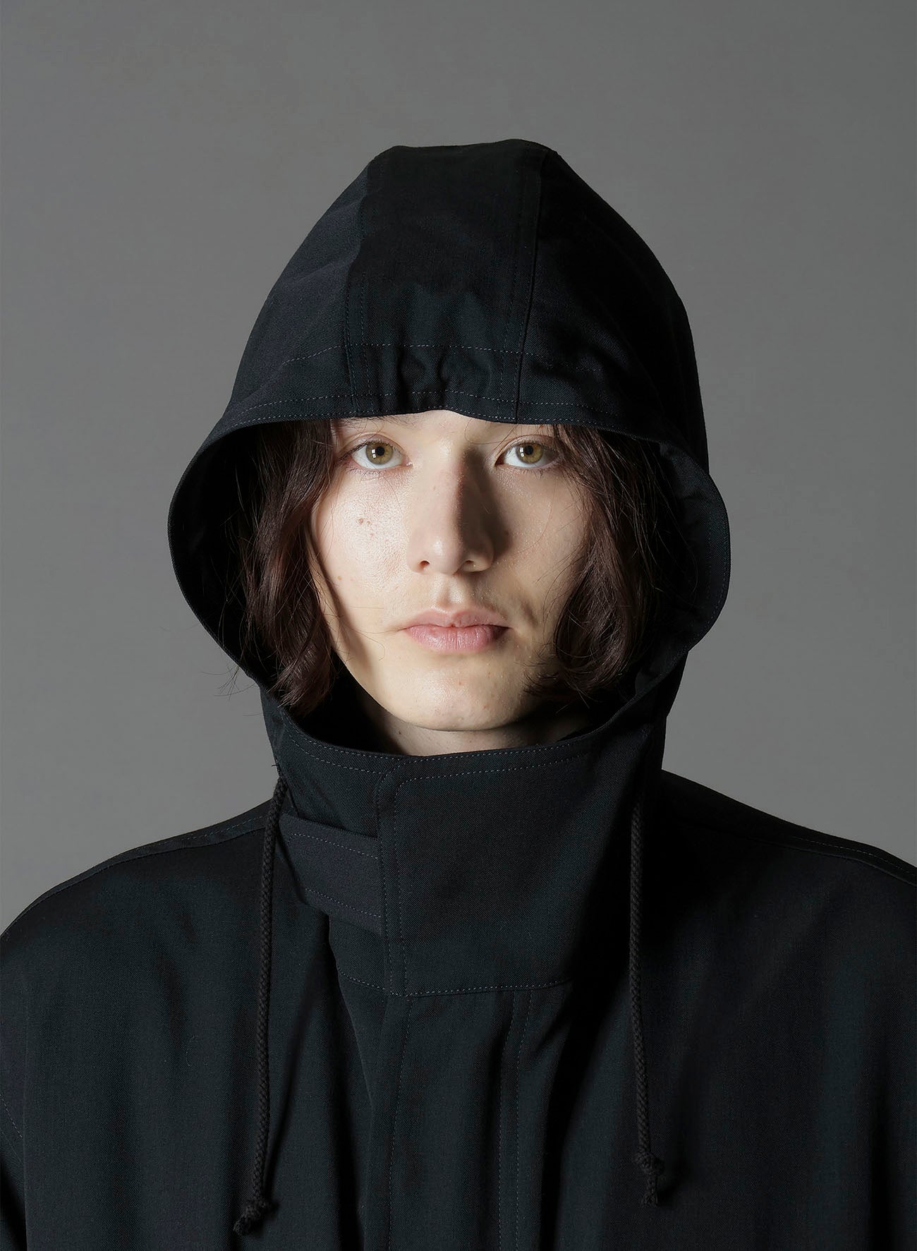 W/GABARDINE HOODED MODS COAT