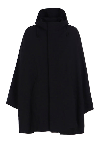 W/GABARDINE FRONT OPEN PONCHO COAT
