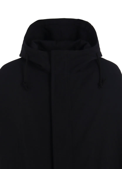 W/GABARDINE FRONT OPEN PONCHO COAT