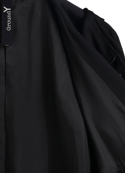 W/GABARDINE FRONT OPEN PONCHO COAT