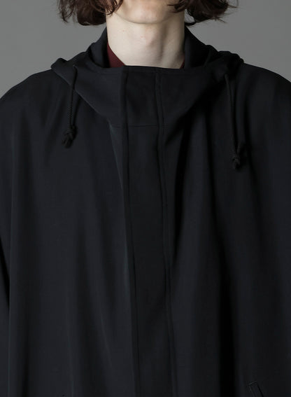 W/GABARDINE FRONT OPEN PONCHO COAT