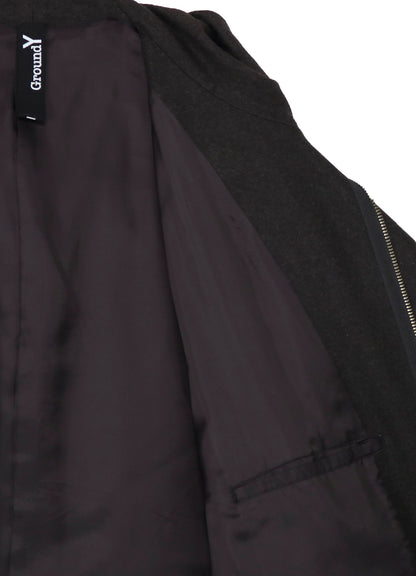 FLANNEL FLORAL PATTERN FRONT OPEN PONCHO COAT