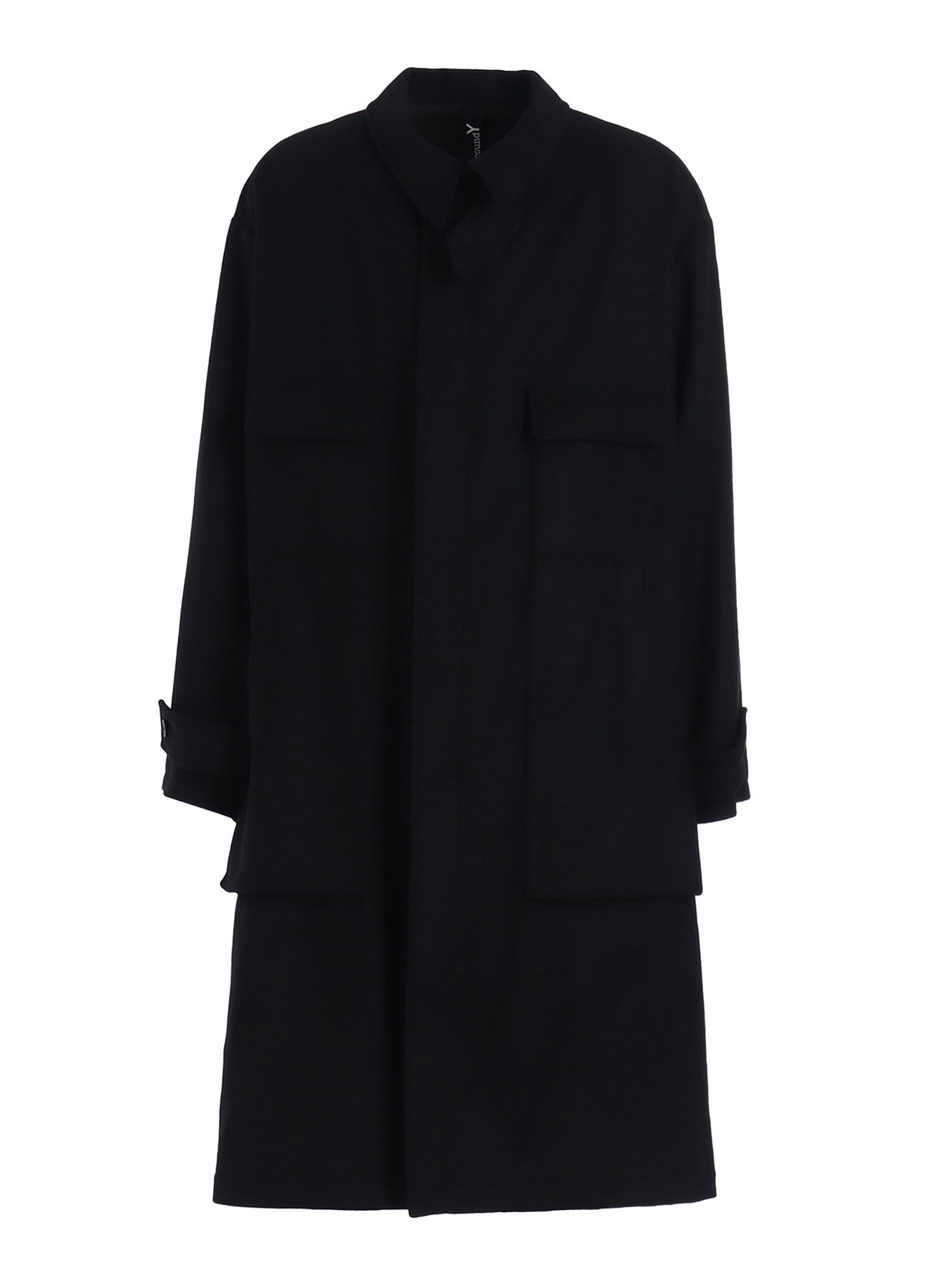 MELTON OUT POCKET LONG COAT