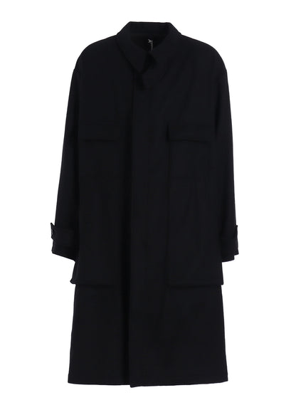 MELTON OUT POCKET LONG COAT