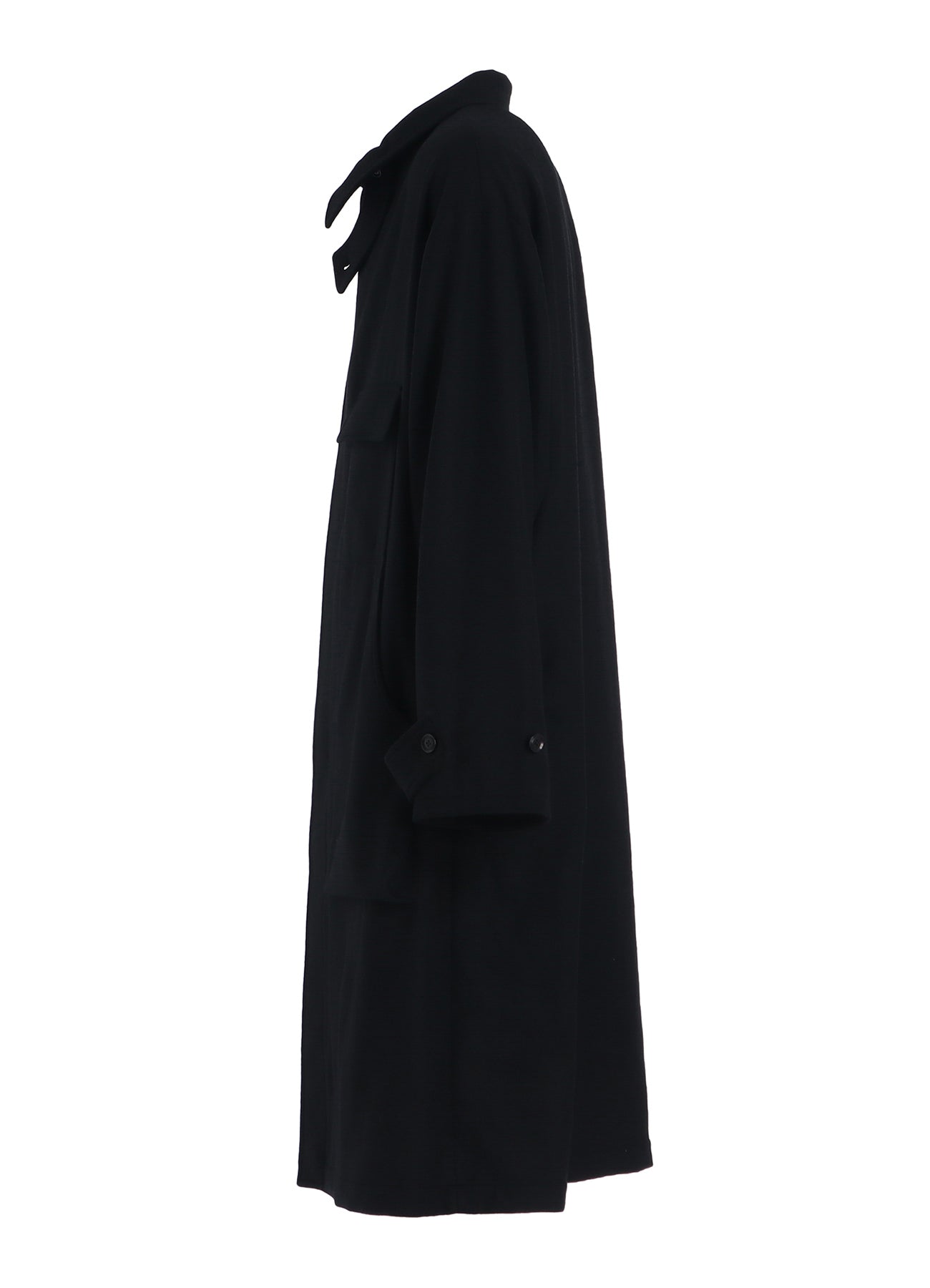 MELTON OUT POCKET LONG COAT