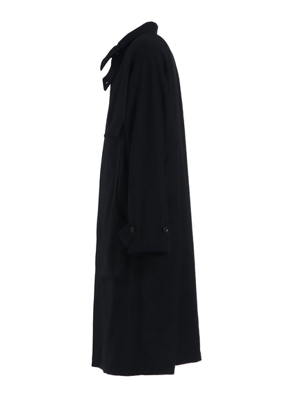 MELTON OUT POCKET LONG COAT