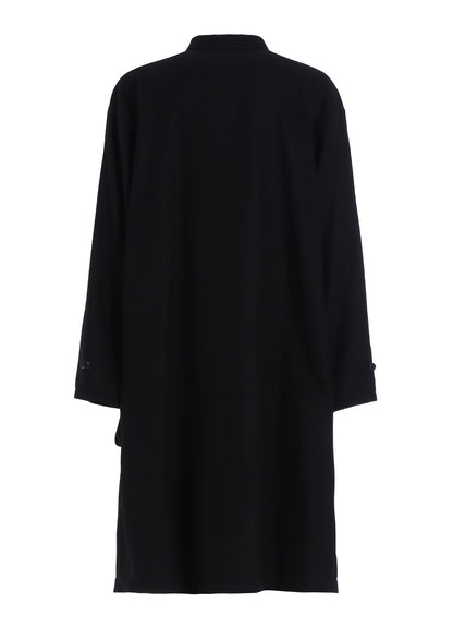 MELTON OUT POCKET LONG COAT