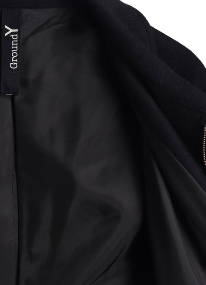 MELTON OUT POCKET LONG COAT