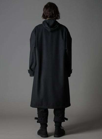 MELTON OUT POCKET LONG COAT