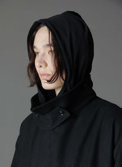 MELTON OUT POCKET LONG COAT