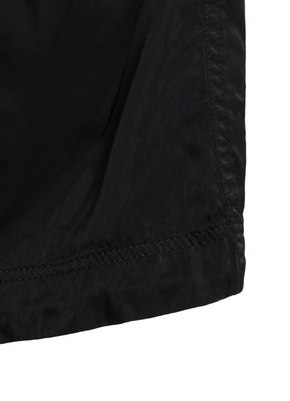 PRODUCT DYED NYLON TEILL+POLYESTER TAFTA HIGH NECK HOODED MODS COAT