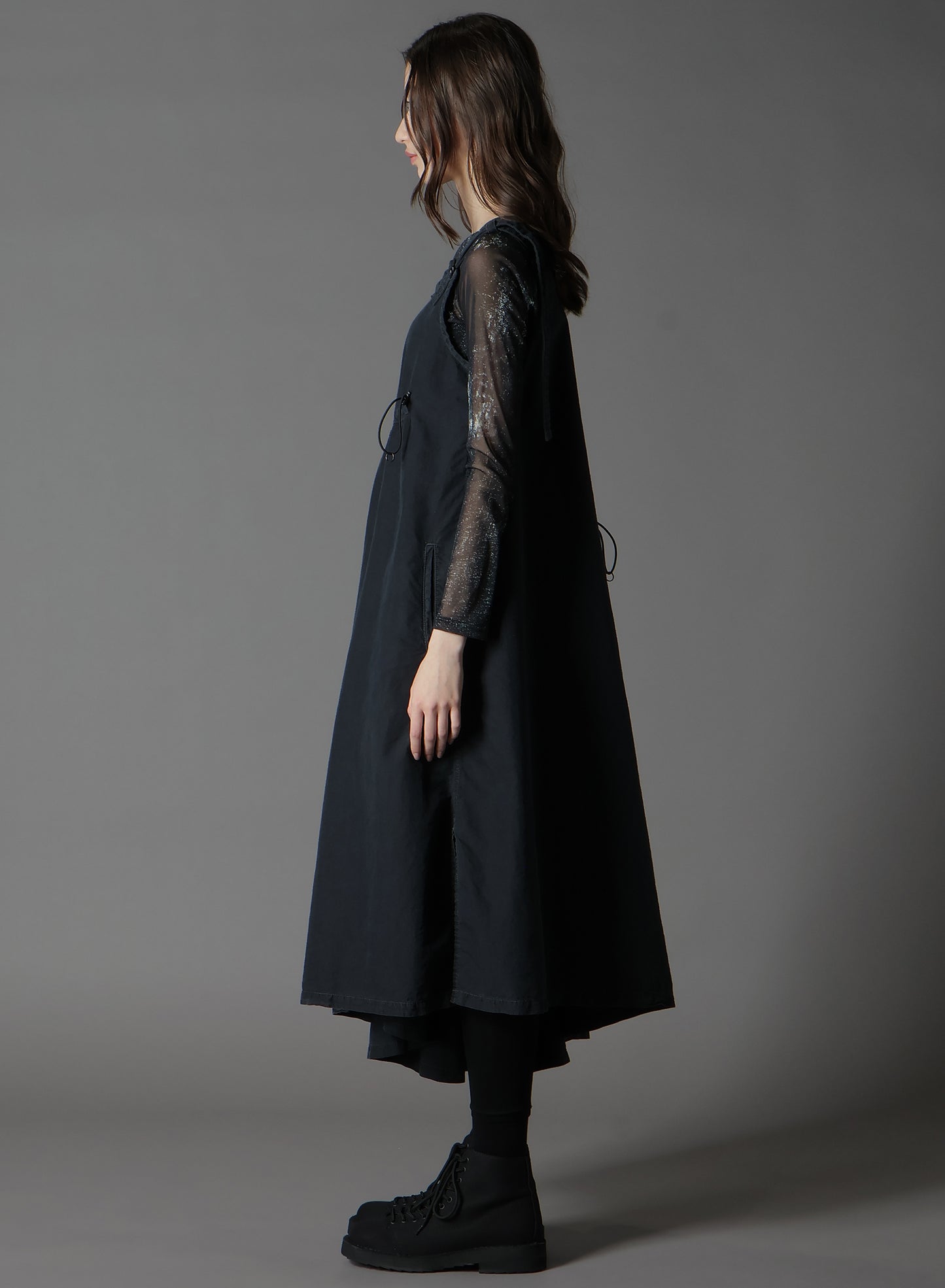 C/NY SULFUR DYEING STONE WASH BIO SLEEVELESS DRESS