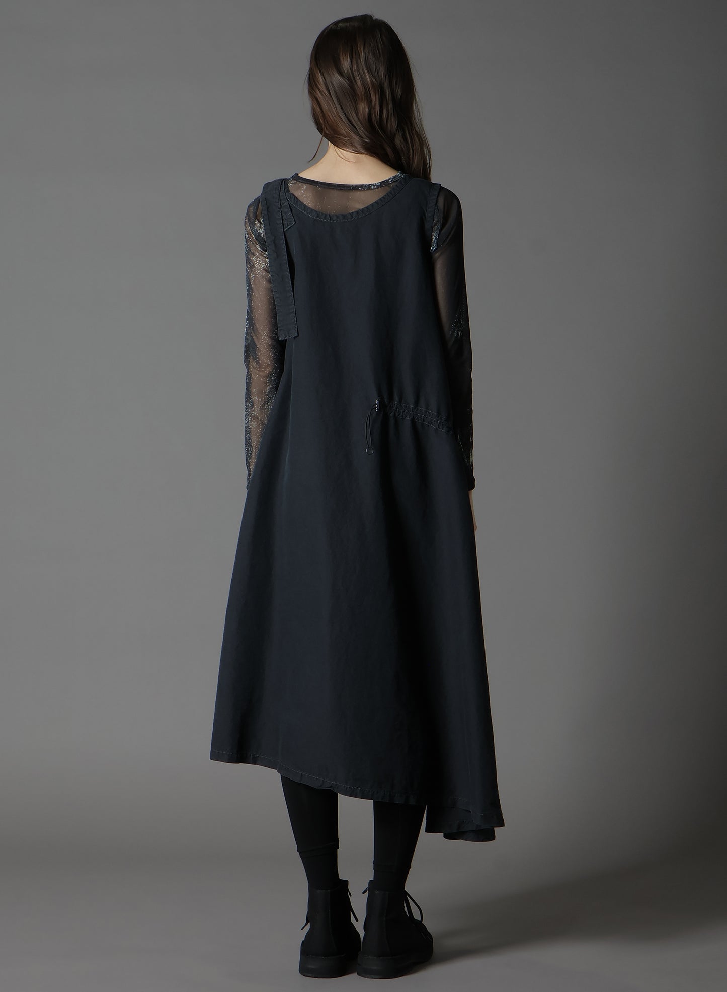 C/NY SULFUR DYEING STONE WASH BIO SLEEVELESS DRESS