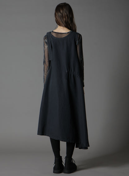 C/NY SULFUR DYEING STONE WASH BIO SLEEVELESS DRESS