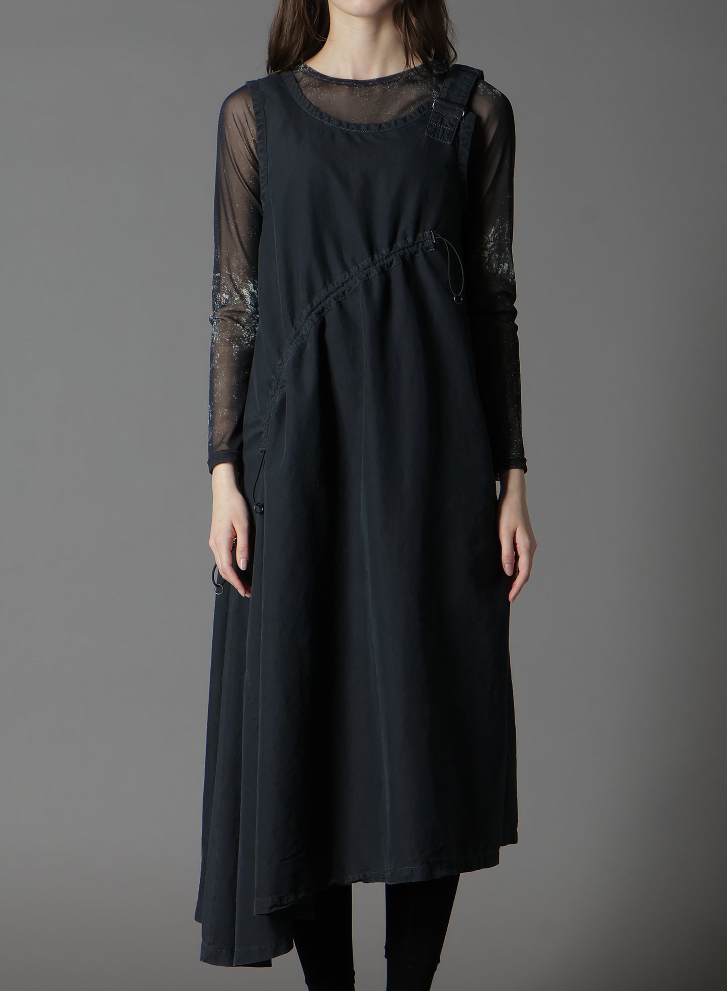 C/NY SULFUR DYEING STONE WASH BIO SLEEVELESS DRESS