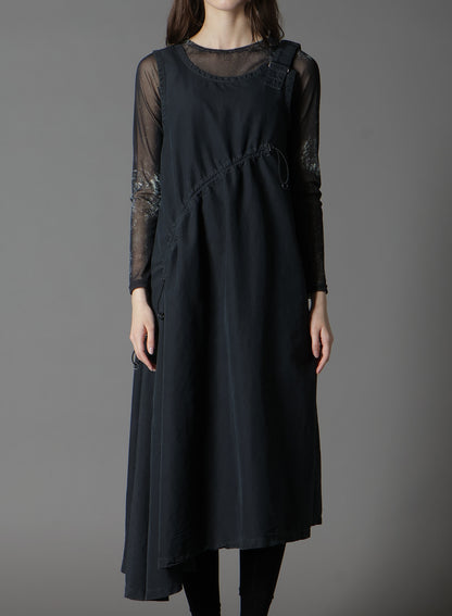C/NY SULFUR DYEING STONE WASH BIO SLEEVELESS DRESS