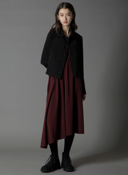 CREPE DE CHINE SLEEVELESS DRESS
