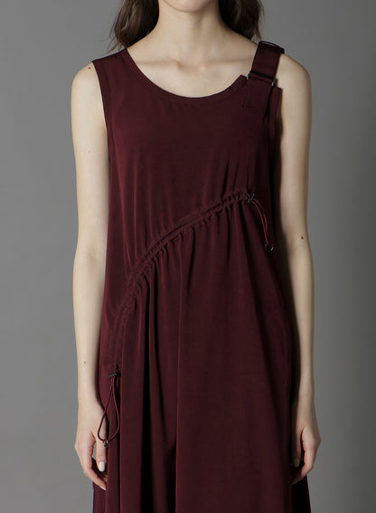 CREPE DE CHINE SLEEVELESS DRESS