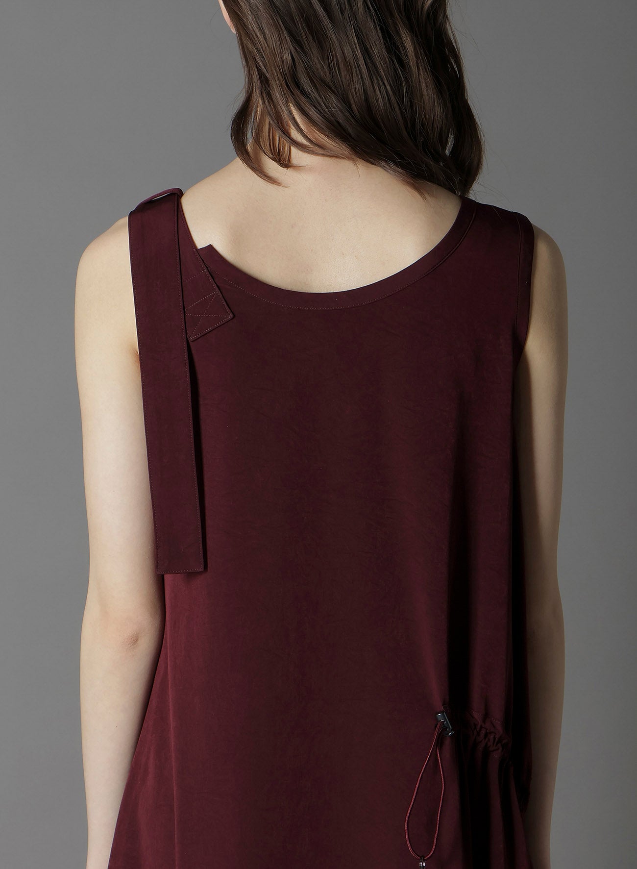 CREPE DE CHINE SLEEVELESS DRESS