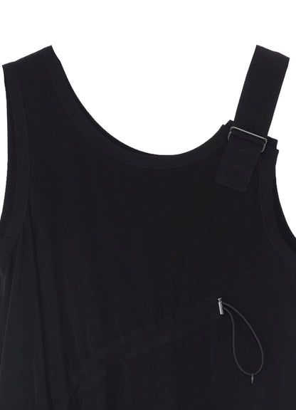 CREPE DE CHINE SLEEVELESS DRESS