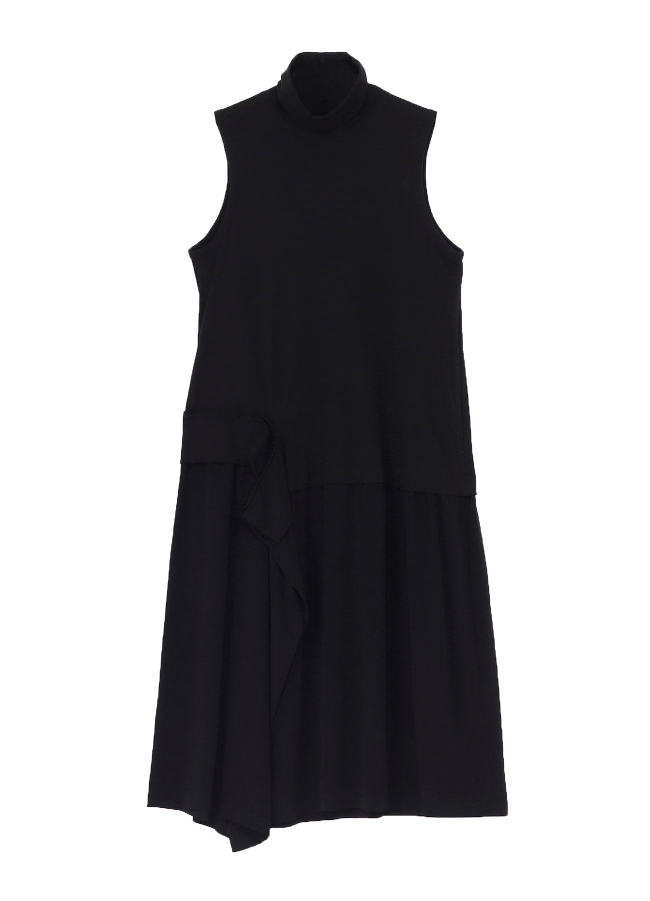 ULTIMA JERSEY + CREPE DE CHINE DOCKING CLOTH LONG DRESS