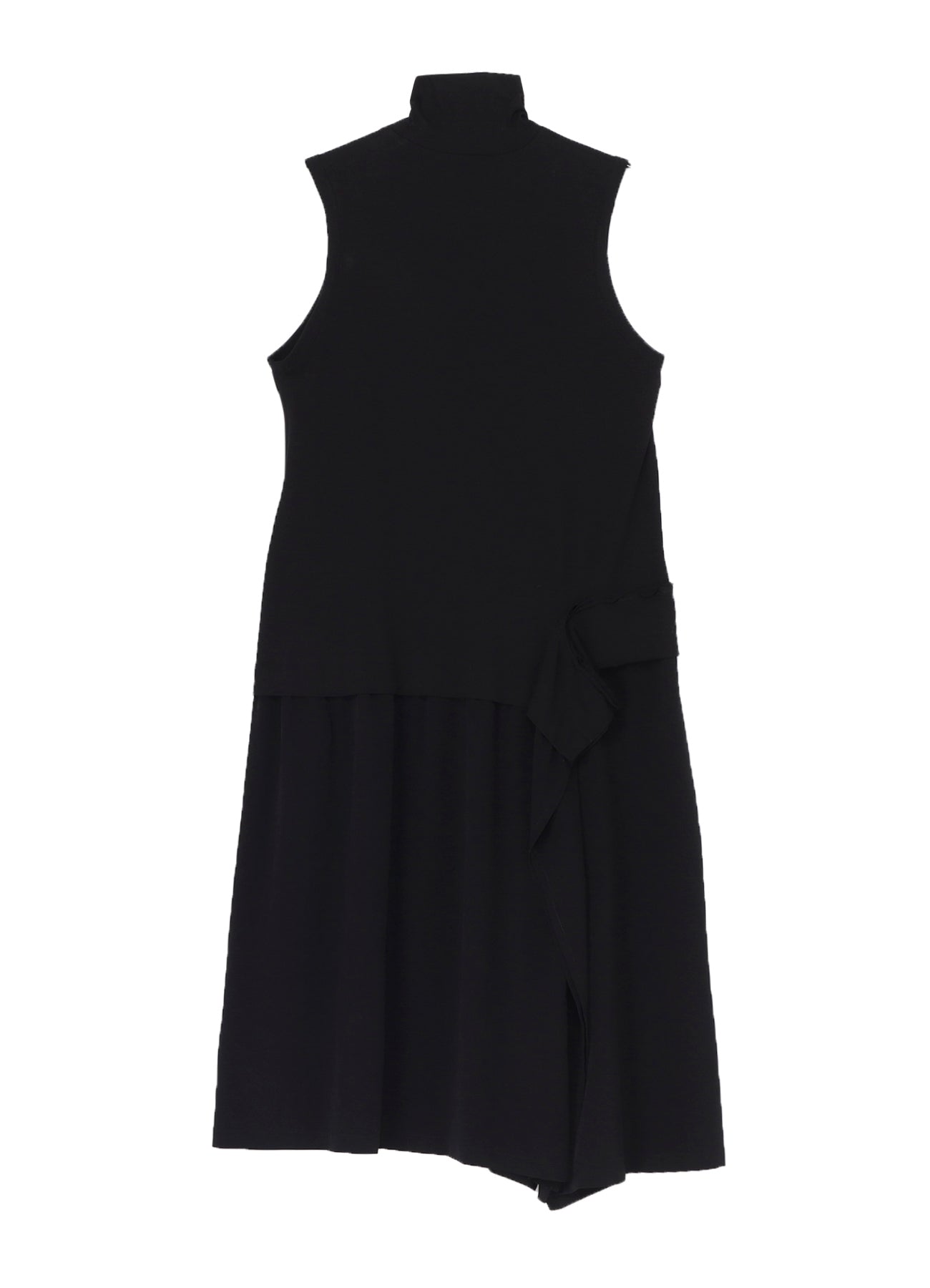 ULTIMA JERSEY + CREPE DE CHINE DOCKING CLOTH LONG DRESS
