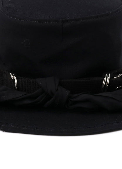 COTTON TWILL SCARF HAT