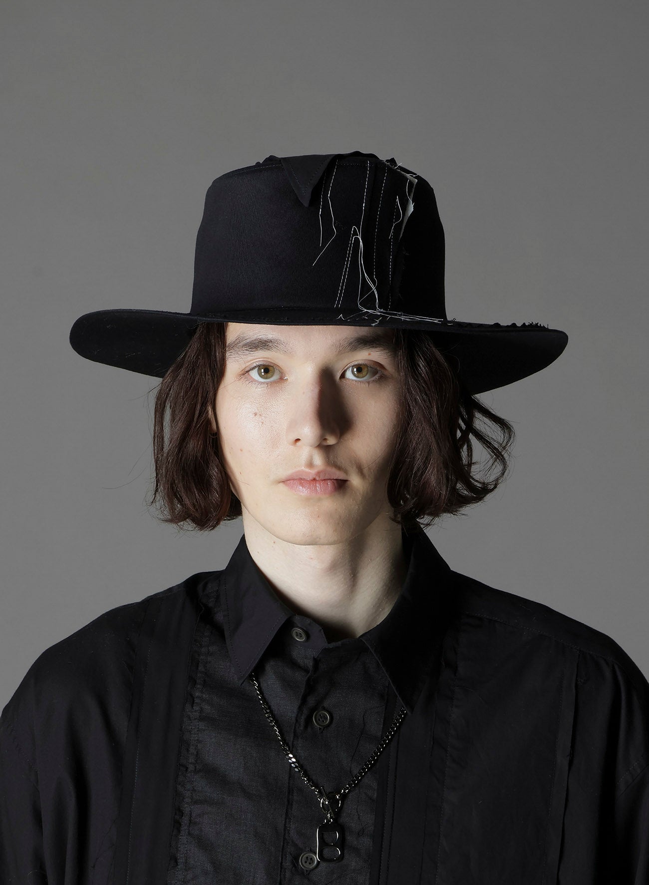 COTTON TWILL SCARF HAT