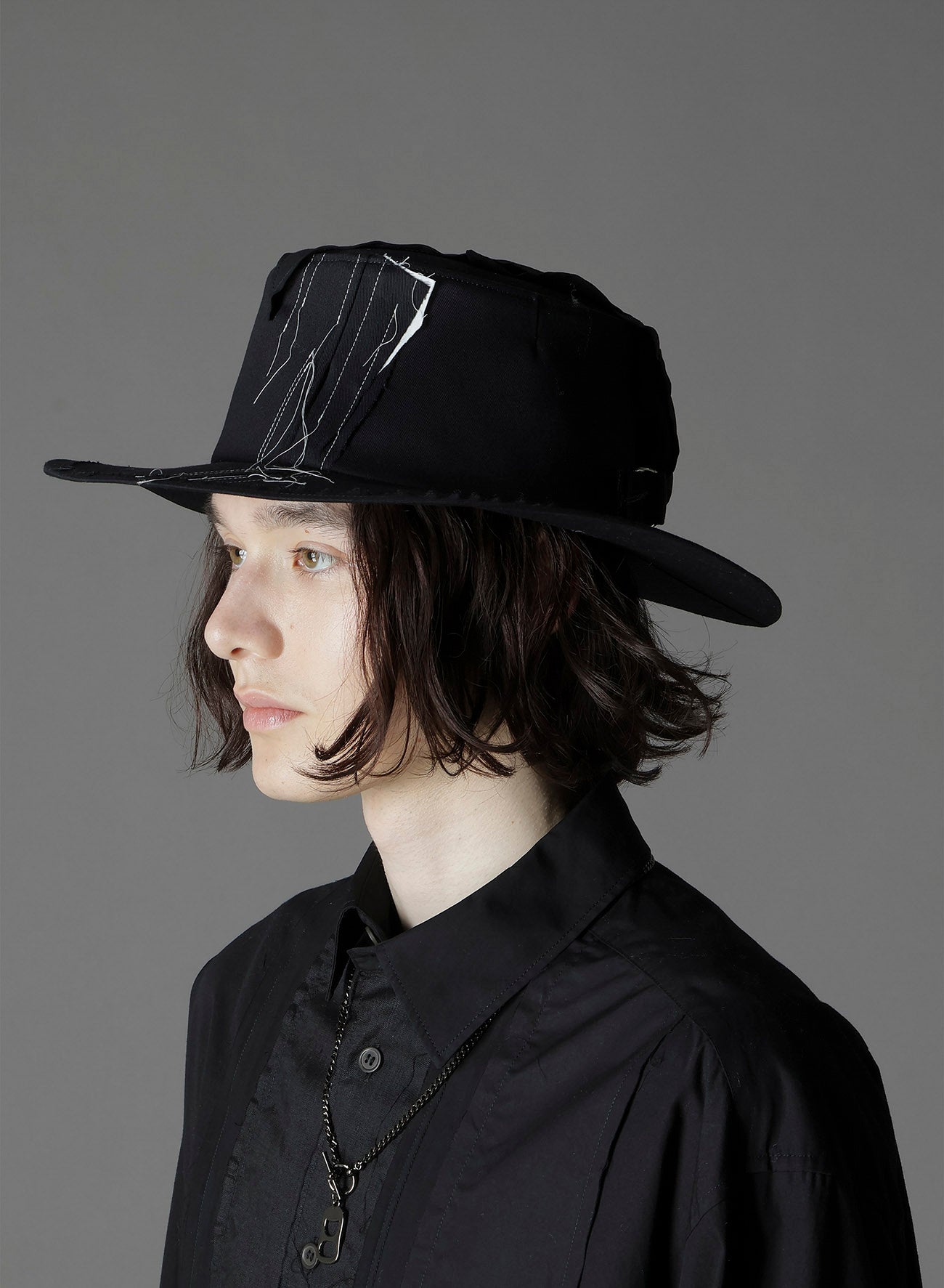 COTTON TWILL SCARF HAT