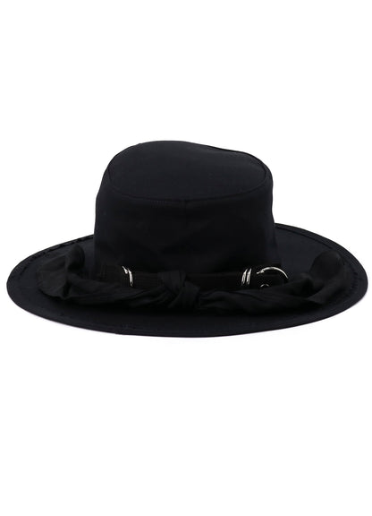 COTTON TWILL SCARF HAT