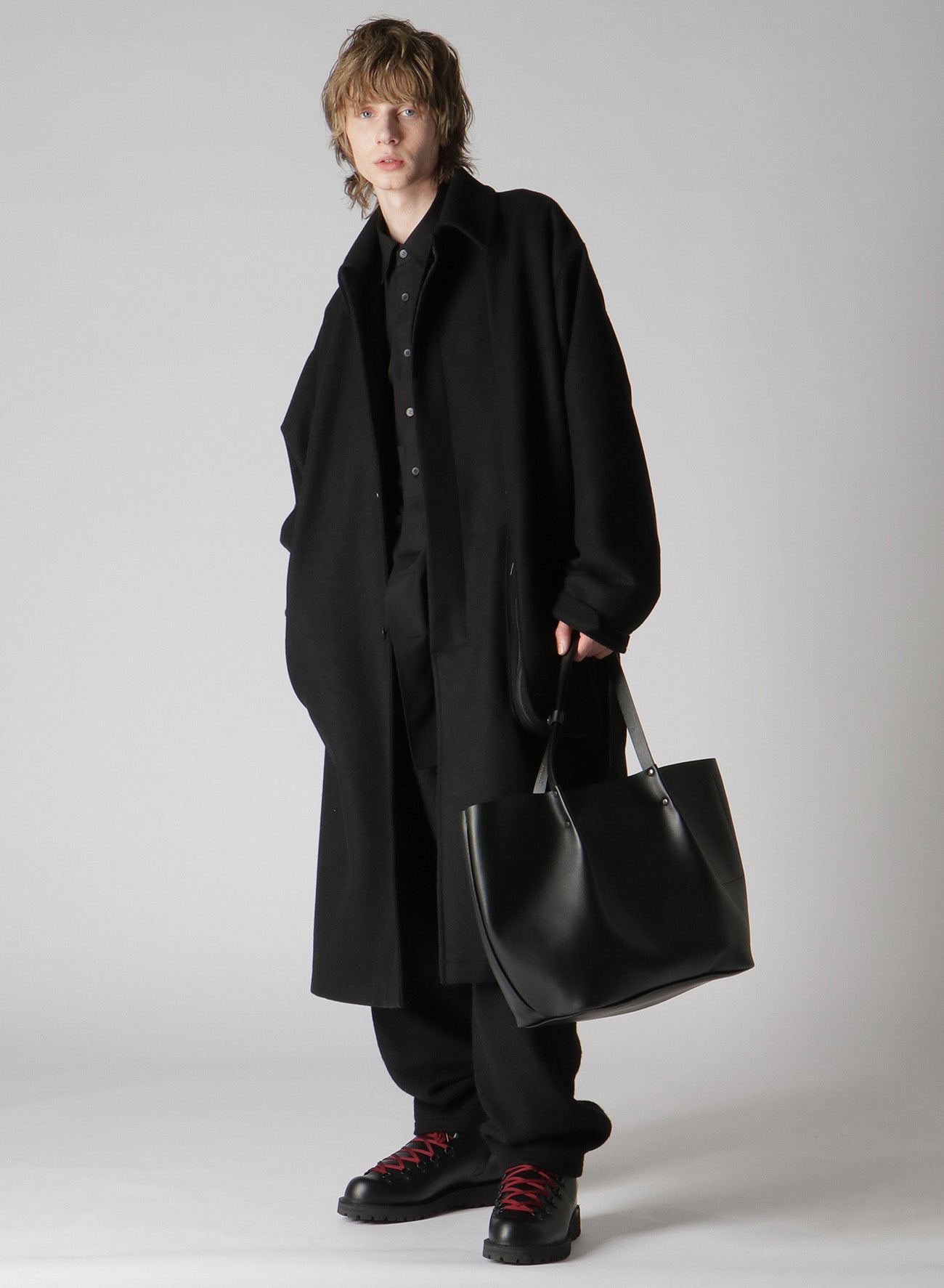 EYELET DETAIL FAUX LEATHER TOTE BAG