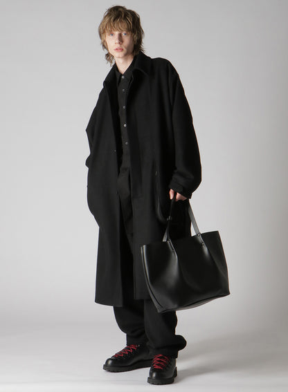 EYELET DETAIL FAUX LEATHER TOTE BAG