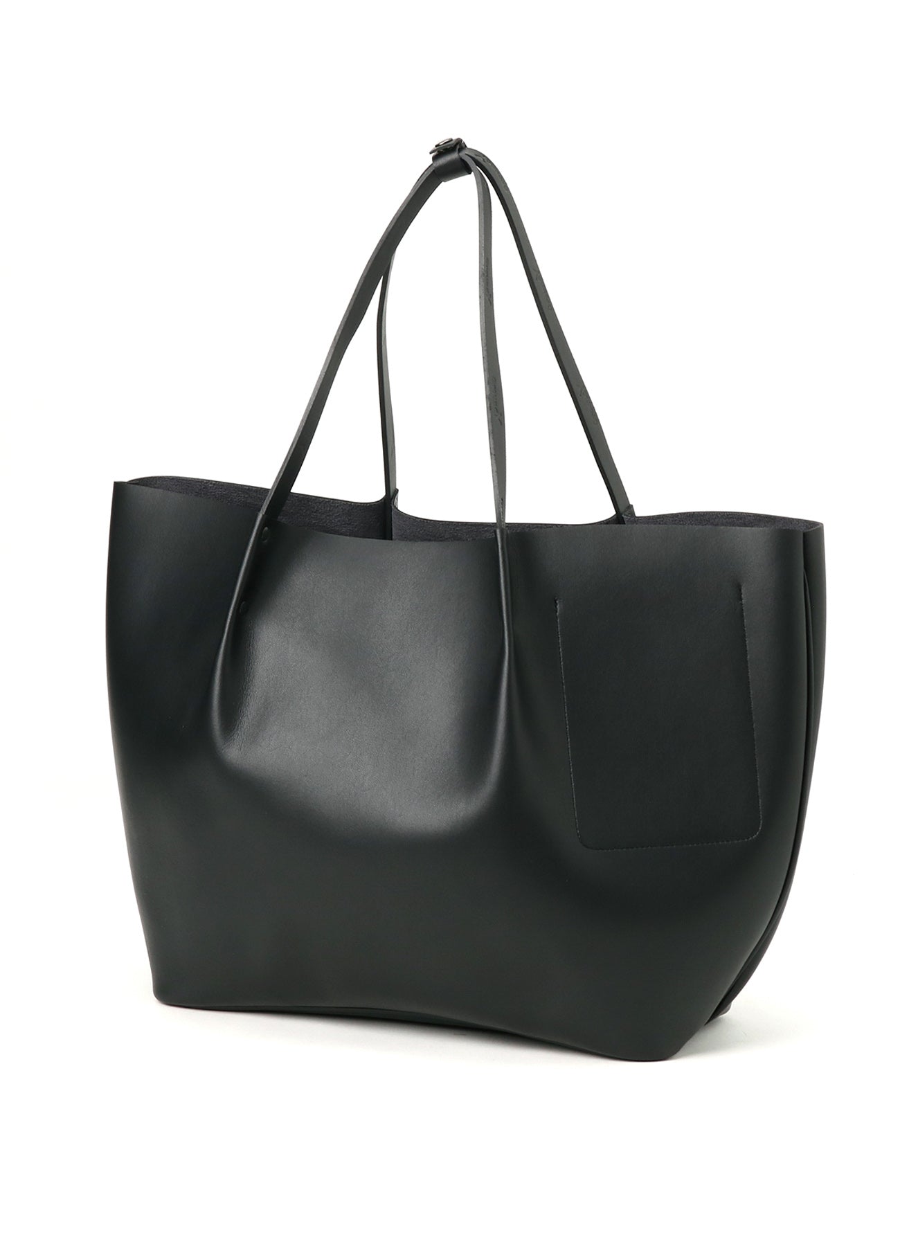 EYELET DETAIL FAUX LEATHER TOTE BAG