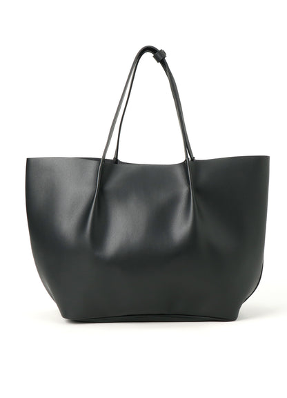 EYELET DETAIL FAUX LEATHER TOTE BAG