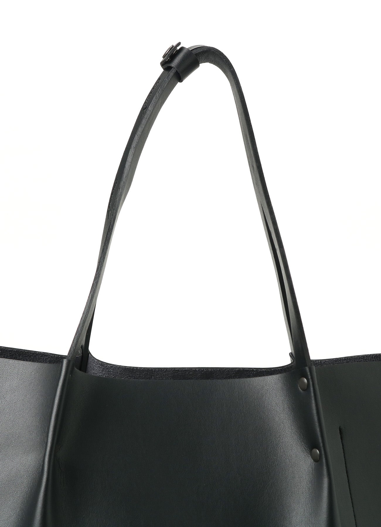 EYELET DETAIL FAUX LEATHER TOTE BAG