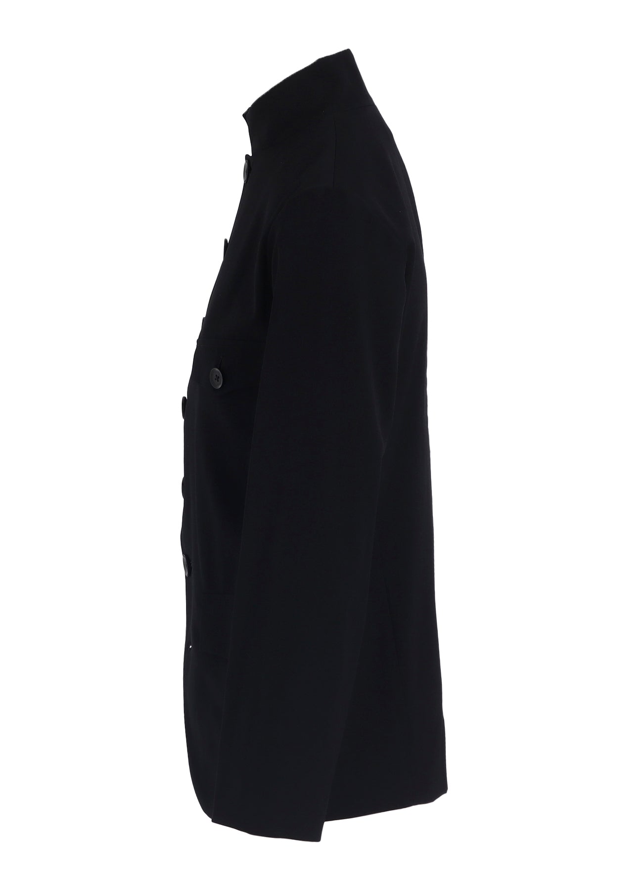 WOOL GABARDINE LADY STAND COLLAR JACKET