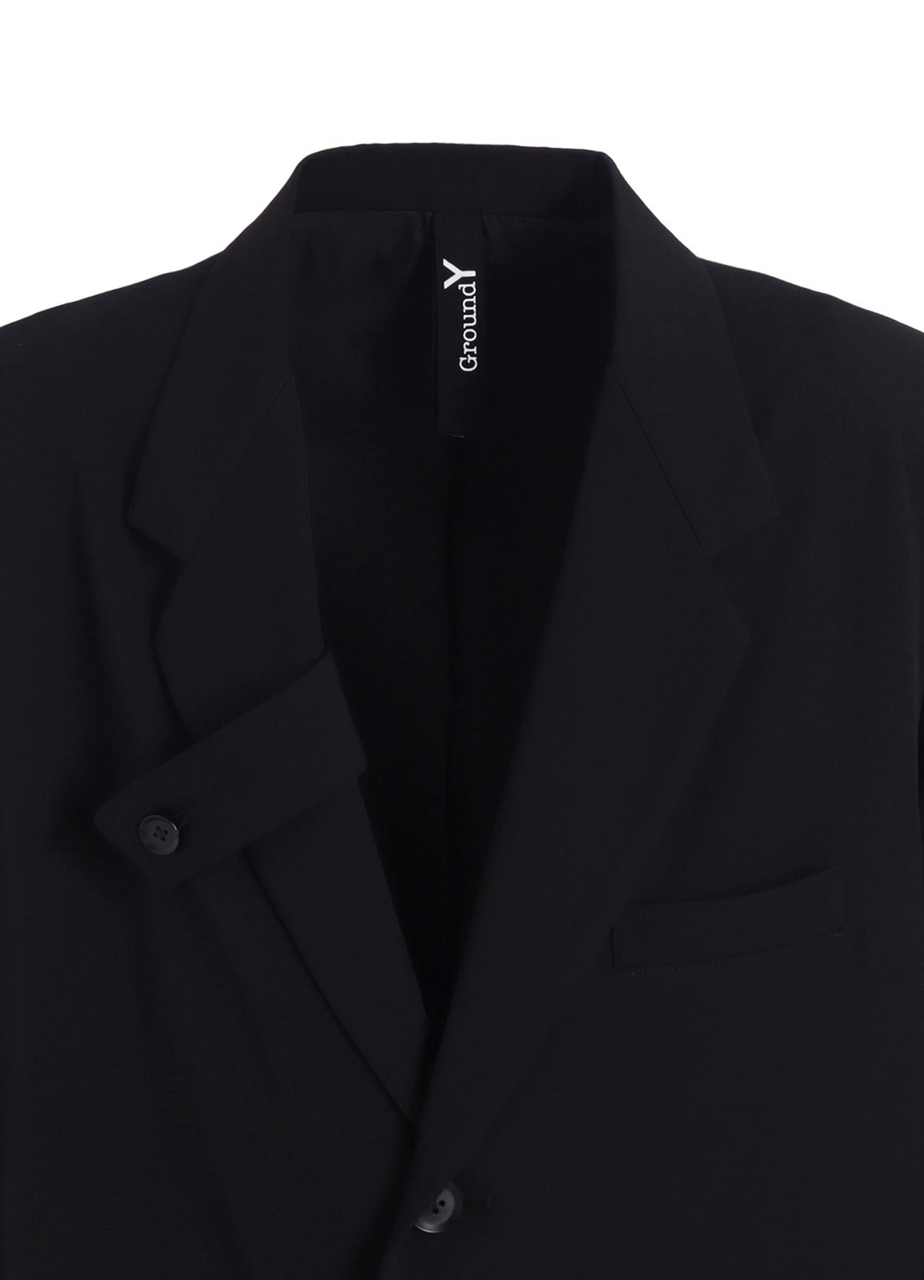 W/GABARDINE DOUBLE GAUZE PLEATED JACKET W/ TAB