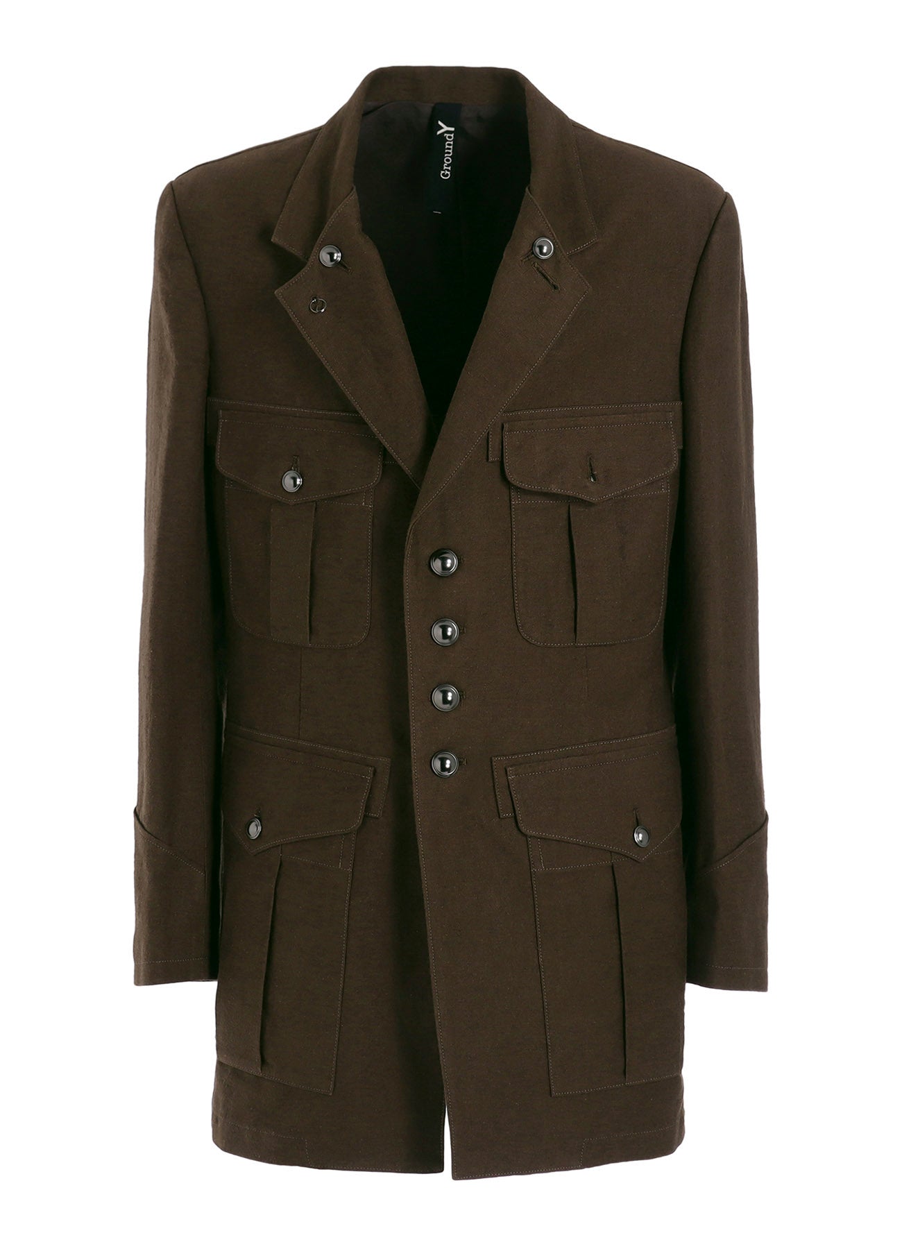 COTTON FLAX MOLESKIN BC BENTZ MILITARY JACKET